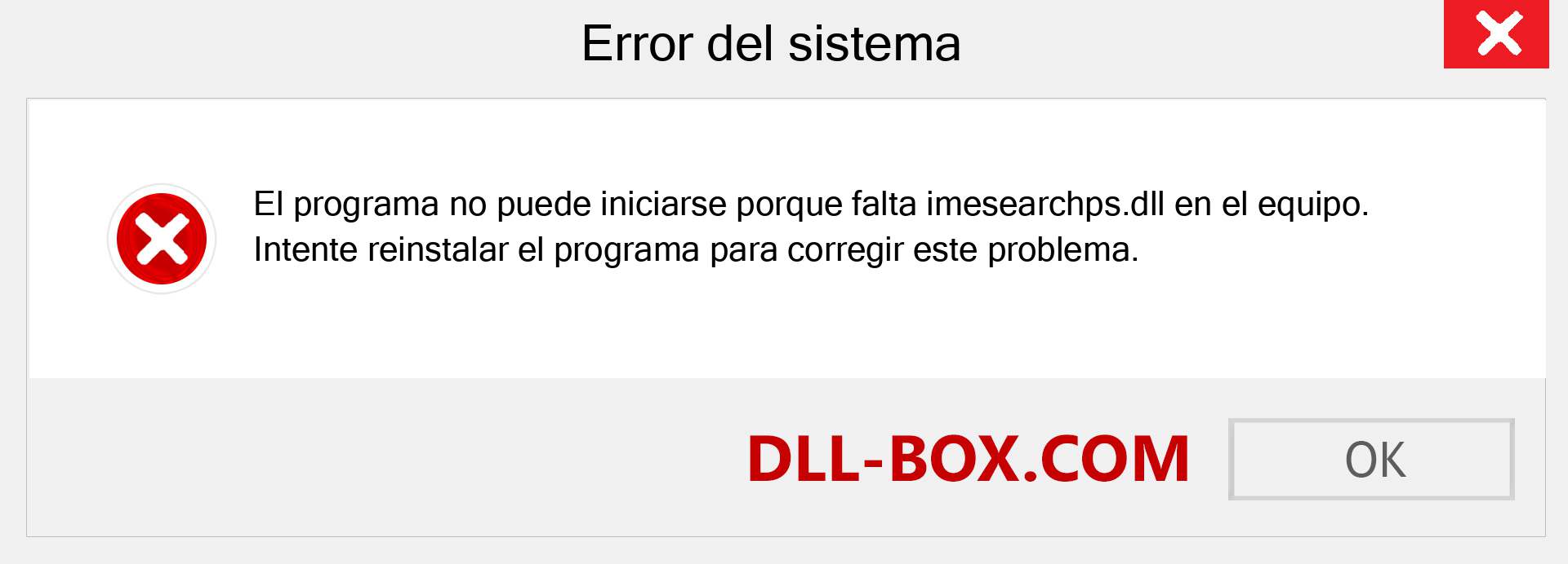 ¿Falta el archivo imesearchps.dll ?. Descargar para Windows 7, 8, 10 - Corregir imesearchps dll Missing Error en Windows, fotos, imágenes